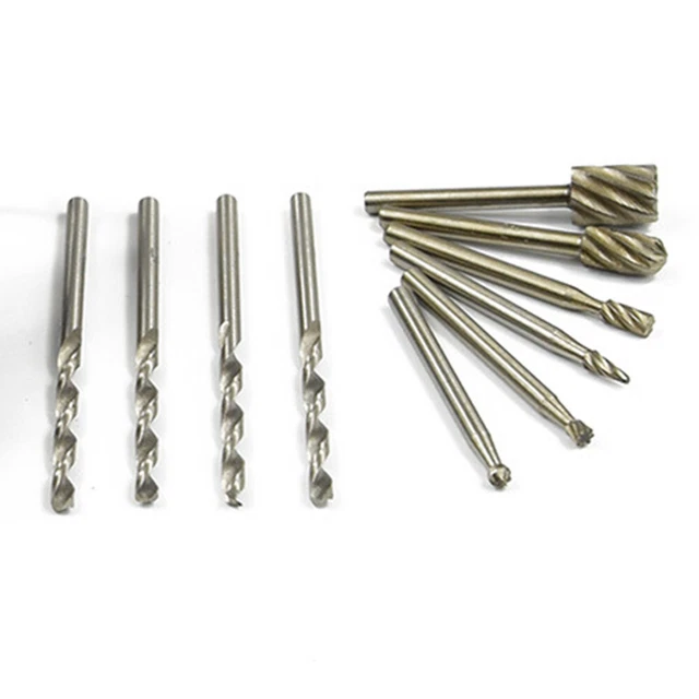 11 pz smerigliatrice elettrica testa abrasiva trapano mini foratura