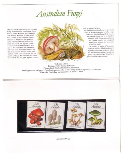 1981 Stamp Pack MNH. Australian Fungi.