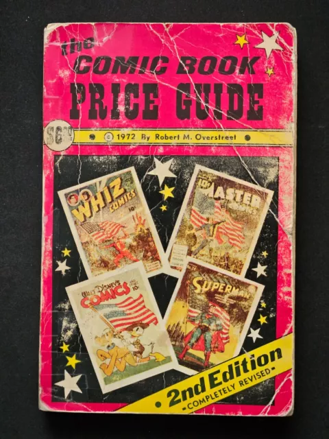 NOS 1972 Overstreet Comic Book Price Guide #2 Raw Reader 2nd Edition Tape on Cov