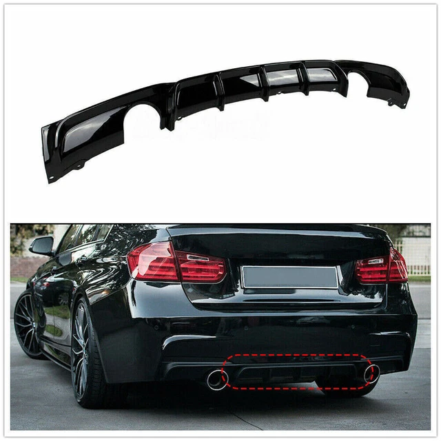Diffusore paraurti posteriore nero labbro per BMW F30 3 Serie 320i 328i 335i 2012-2018 UK