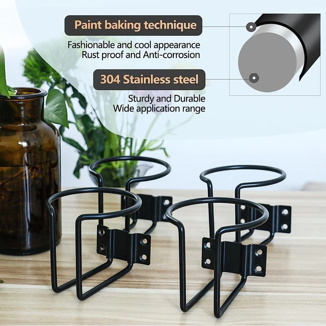 Durable Drink Holder Stainless Steel Holder Bottles Cup Holders Drink Holder