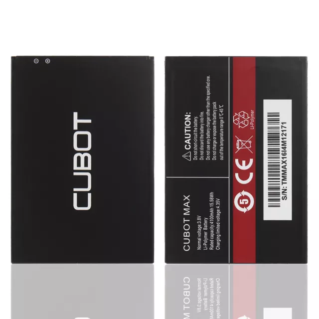 Batteria Originale Cubot Max 4100Mah Polimeri Di Litio Ricambio Pila Nuova