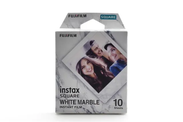 3x Fuji Instax Square White Marble Film 10 Blatt Marmor Sofortbildfilm Instant