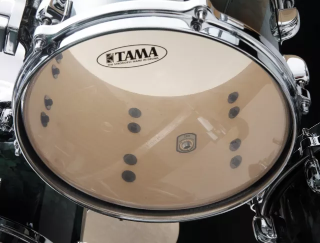 TAMA Starclassic Performer Tom Tom - 8" x 6" MBST8H-MSL Molten Steel Blue Burst 2