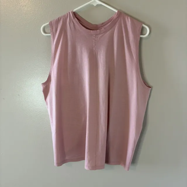 Current/Elliott Womens Pink Tank Top Ruched Back Sleeveless Muscle Top 1 Small