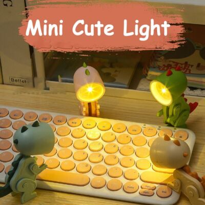 FOLDING LED NIGHT Lights Mini Cute Light Cartoon Desk Lamp Folding