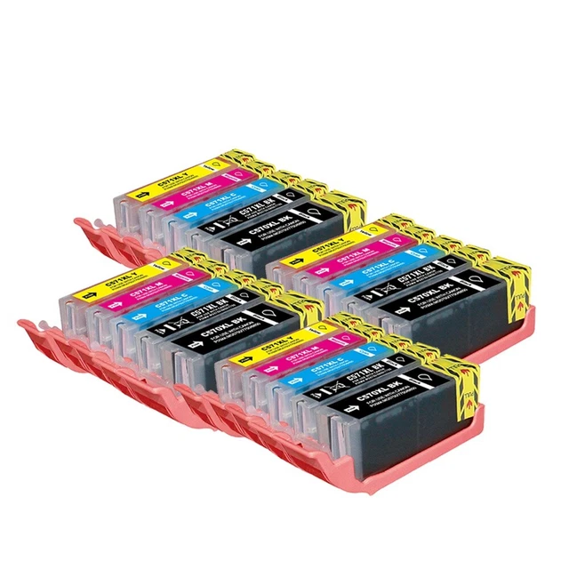 20 INK CARTRIDGE For Canon MG5700 MG5750 MG5751 MG5752 MG6800 PGI570XL ...