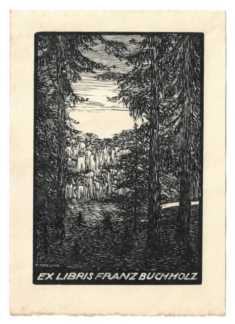 FRANTISEK KOBLIHA: Exlibris für Franz Buchholz