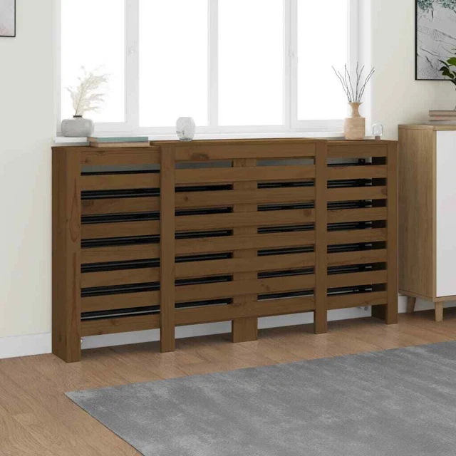 Vidaxl Copertura Termosifone Miele 210x21x85 cm Legno Massello Pino