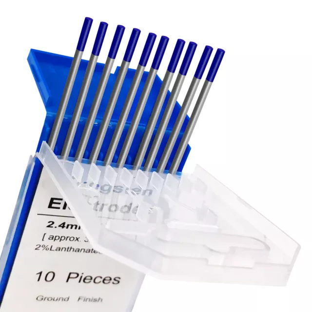 WL20 Tungsten Electrodes 2% Lanthanated 3/32"X7" Blue TIG Welding Rod 10pc/Pack