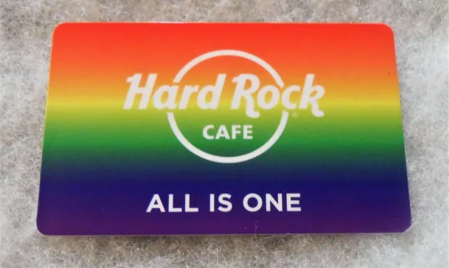 Hard Rock Cafe All Is One Rainbow Pride Gift Card  No Value  Sold As Collectible