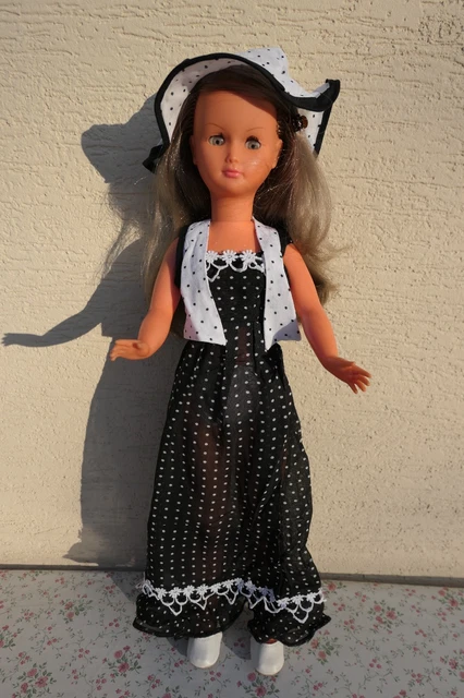 Poupée Gege Bella Vintage 44 Cm – Robe Organdi 1950, Fabrication Française