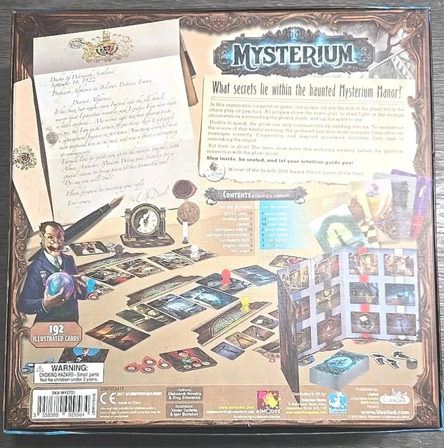 Libellud MYSTERIUM - Cooperative Board Game for 2 to 7 Players, Ages 10