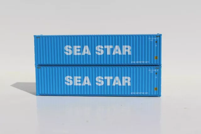 Jacksonville Terminal Company N Scale SEA STAR 40' HIGH CUBE Containers ~ 405043