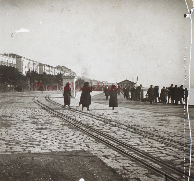 France or Spain c1920 Photo Glass Plate Vintage V28L20n10