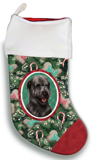 Christmas Stocking - Black Irish Wolfhound 11164