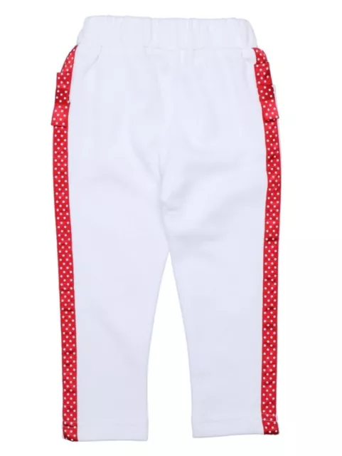 Y-CLU Sweat Casual Pants White Red Stripe Girls 12 Months BNWT 2