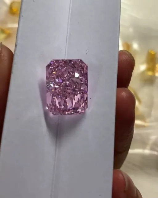 Top 1ct Pink Color Diamond Loose Radiant cut VVS1 with Certificate + free Gift