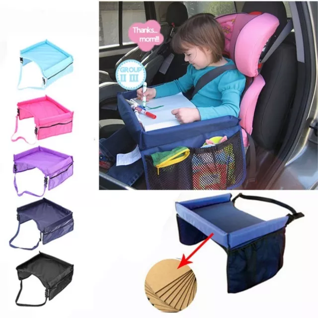 Child Table Storage Snack Tray Stroller Kids Toy Food Holder Baby Car Seat Tray