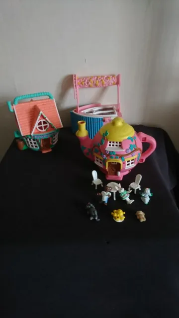 Vivid Imaginations Teeny Weeny Bundle 1995 Cafe Teapot/Mini Market/Iron Church