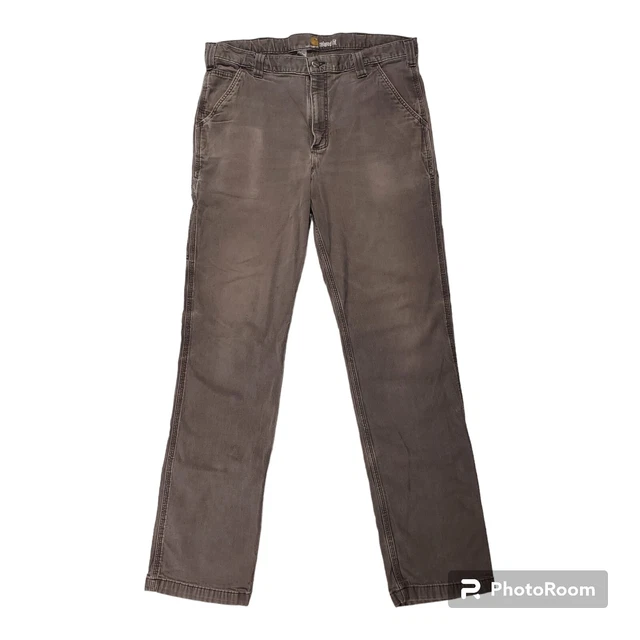 Carhartt Rigby Rugged Flex 102291-306 Men's Pants Relaxed Fit Size 36x34 Gray