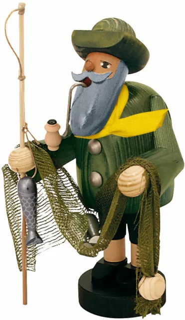 KWO Räuchermann  Fischer Angler  (Art. 21042)  Serie Die Bärtigen