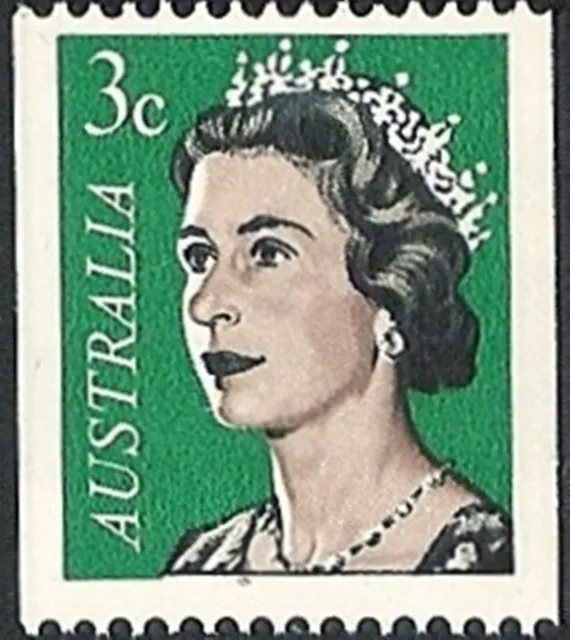1966 Australian Stamps -  Decimal Definitive, Queen Elizabeth 3c Coil Stamp  MUH