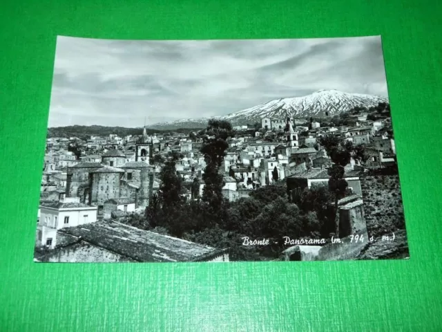 Cartolina Bronte ( Catania ) - Panorama 1955 ca.