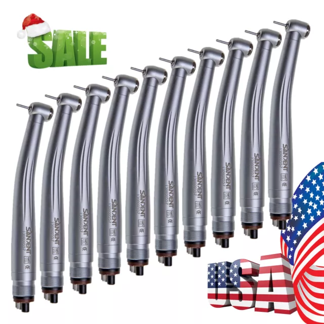 10 NSK Style Dental PANA MAX High Speed Handpiece Push Button Clean 4H SANDENT