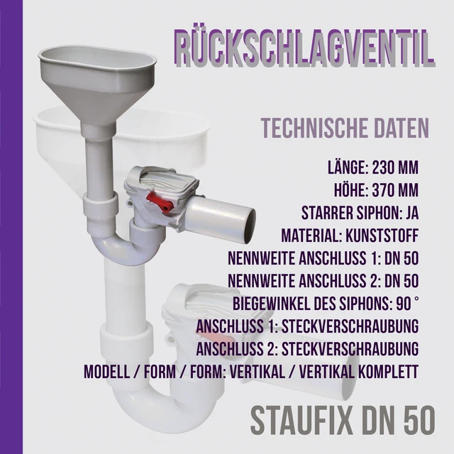 Kondensat Rückschlagventil Für Klimaanlagen – Geruchsschutz & Anti-Backflow, DN25/DN32, Für Zentrale Klimaanlagen, Abflussrohr-Ventil