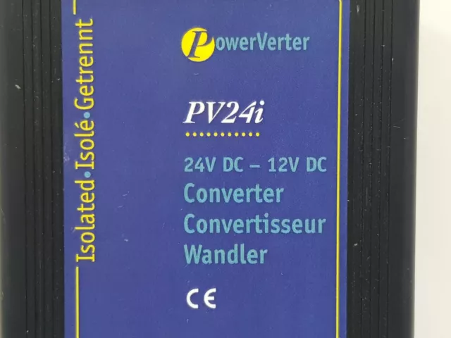 ALFATRONIX Powerverter PV24i Aislado Convertidor de Voltaje 24VDC-12VDC 3
