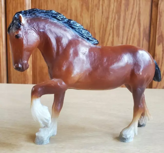 Breyer #9025 Vintage Paddock Pals/ Little Bits Clydesdale Bay Stallion 80s