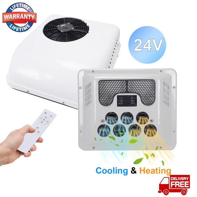 HEAT &COOL 24V RV Rooftop Air Conditioner Electric AC Unit For