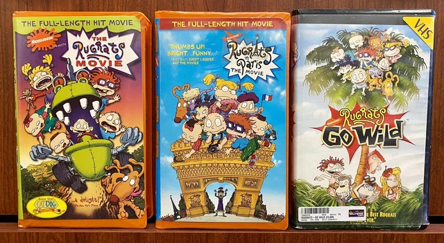 RUGRATS (VHS LOT) Rugrats The Movie, Rugrats In Paris, Rugrats Go Wild