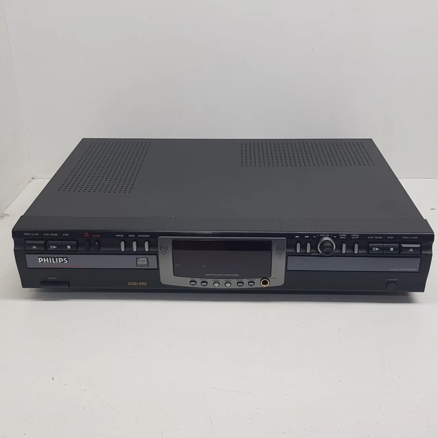 PHILIPS CDR775 AUDIO CD Recorder Compact Disc Double Speed Jog Rare NEEDS REPAIR EUR 74,95
