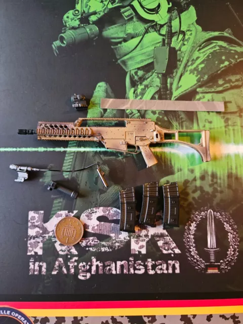 FLAGSET German KSK in Afghanistan FS-73009 GSG Rifle & Mags loose 1/6th scale