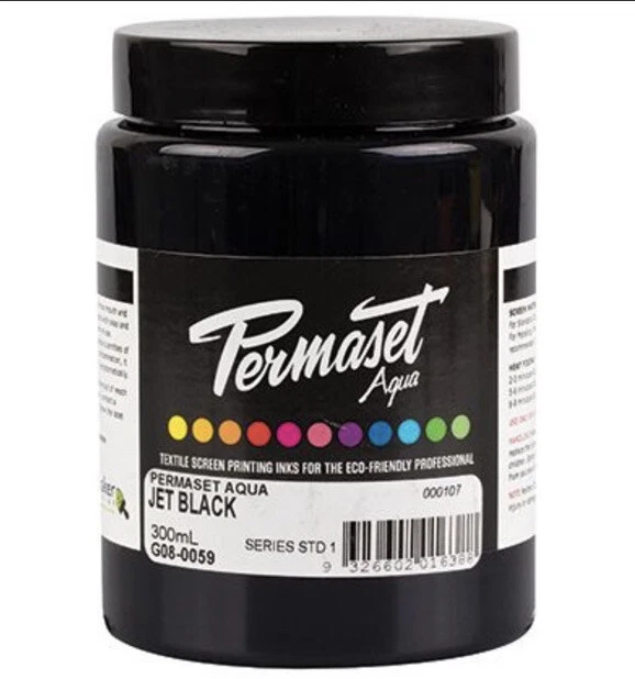 Permaset Aqua Jet Black 300 ml