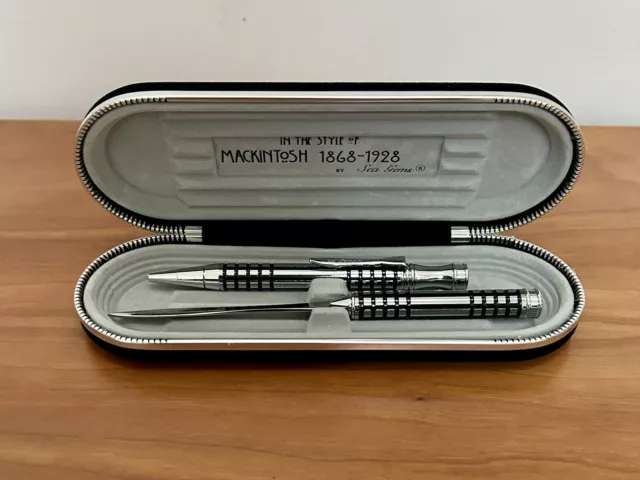 Sea Gems In The Style of Mackintosh 1868-1928 Pen and Letter Opener Set in Box