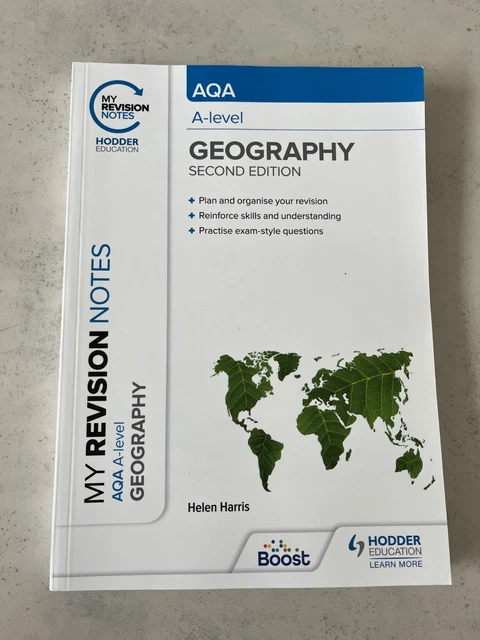 AQA A LEVEL GEOGRAPHY My Revision Notes 2nd Edition Hodder Education £4 ...