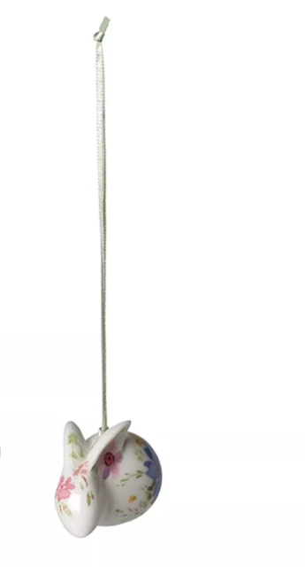 Au Merite Pendentif Médaillon Bruno Mercier Limoges - Porcelaine Bleu Orange Argent, Pièce Unique Semainier Meuble