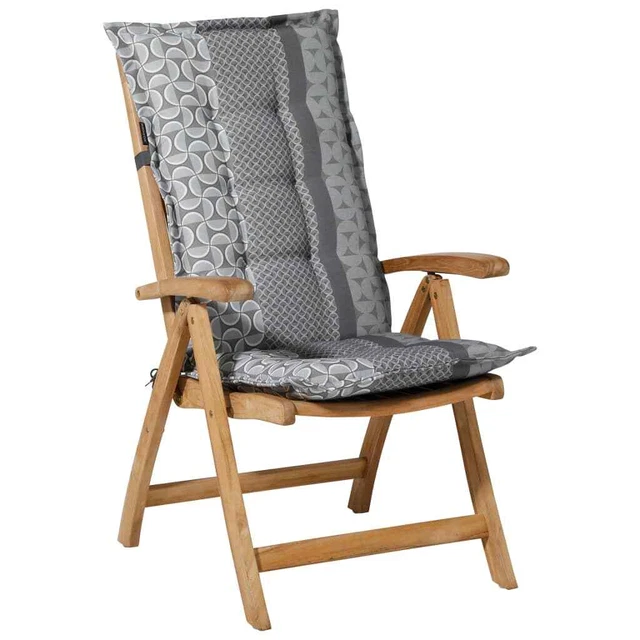 Madison cuscino schienale alto Pasa 123x50 cm grigio vidaXL