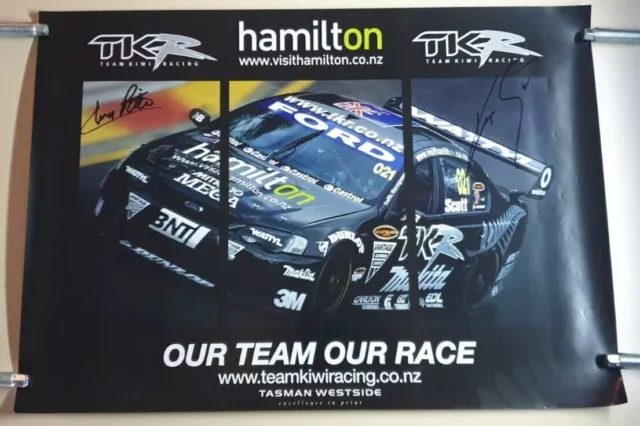 Signed 2009 TKR Team Kiwi Racing Hamilton New Zealand Ford V8 Supercars