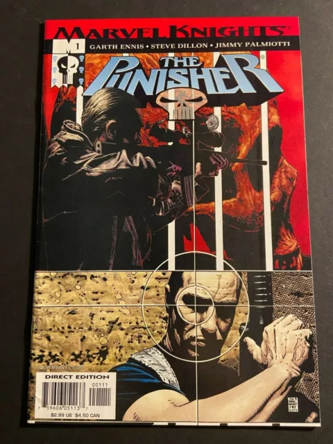 PUNISHER #1 2001 - Garth Ennis, Steve Dillon Palmiotti- Marvel Knights Comic