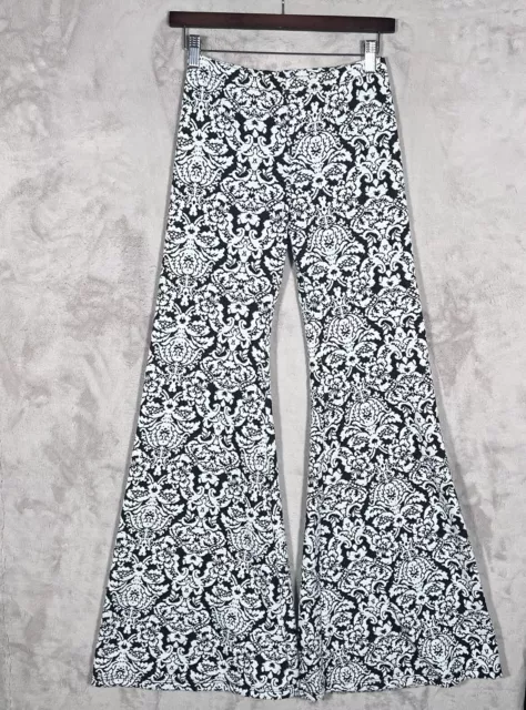 Nightcap by Carisa Rene Jacquard Lace Bell Bottoms Pants Size 1 Flare Leg