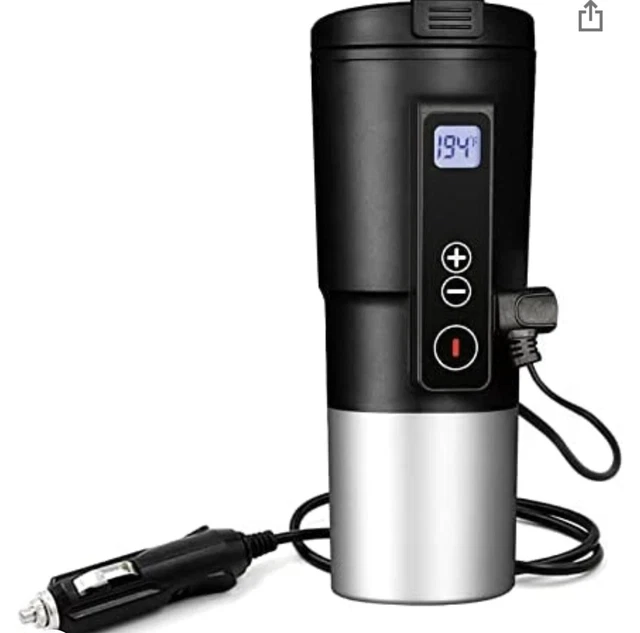 Smart Temperature Control Travel Coffee Mug EAST MOUNT Electric heated Travel Mu