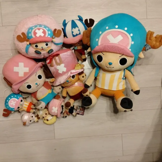 ONE PIECE PLUSH lot Chopper Luffy costume Character Goods anime ...