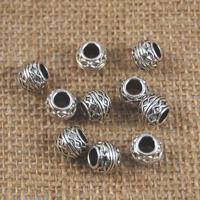 20Pcs Hohle Spacer Perlen Charms Für Halskette DIY Schmuck Machen Erkenntnisse