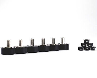 AEM FACTORY TITANIO Ducati con Cassone Ribaltabile Distanziatori Di Gomma x6-PANIGALE V2-Nero 