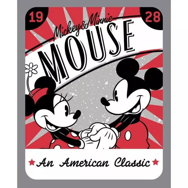 100% Cotton Fabric Springs Creative Disney Classic Mickey & Minnie Panel