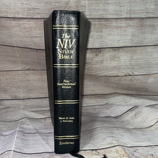 The niv study bible 10th anniversary edition zondervan 1995 black